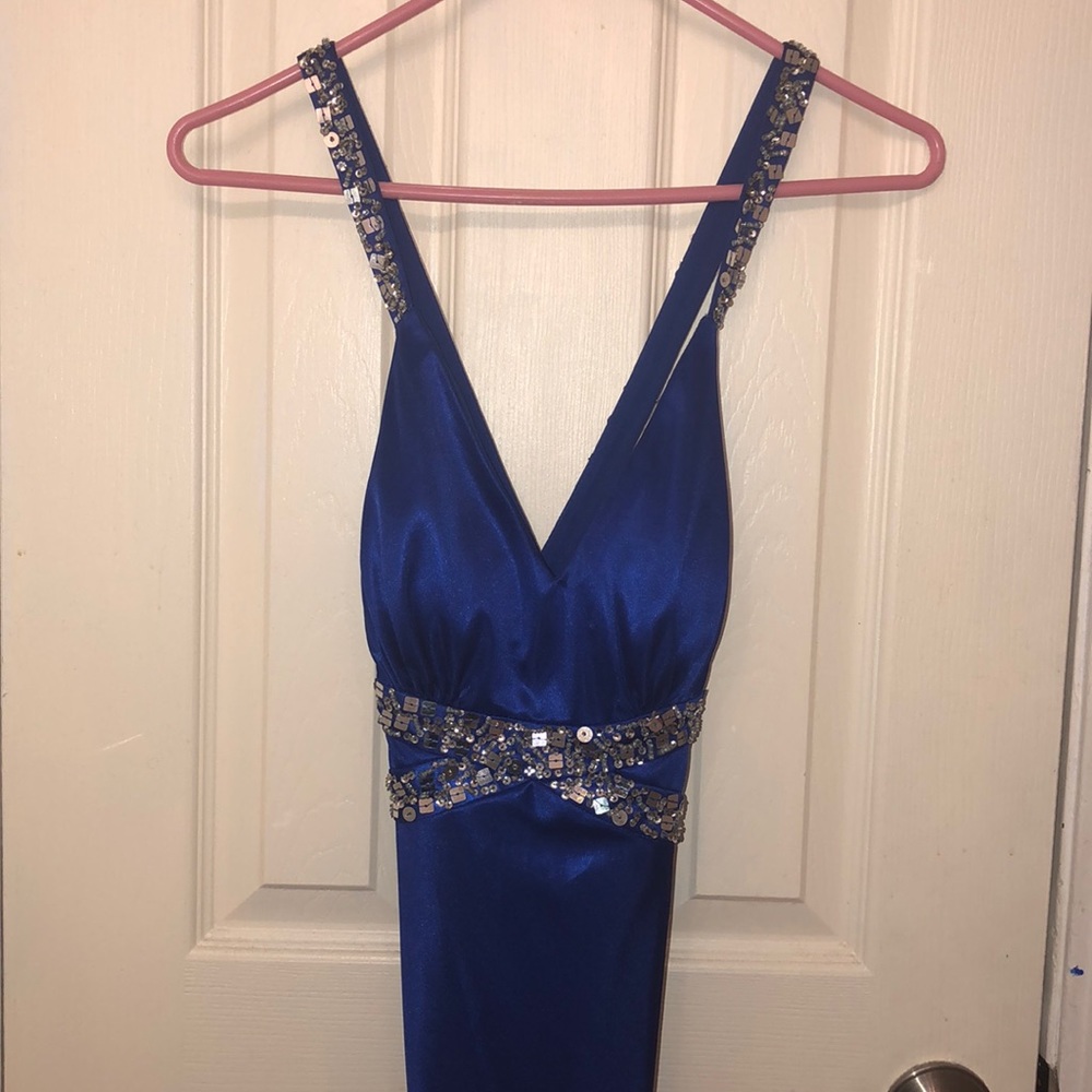 Blue prom dress